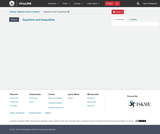 College Algebra Course Content, Equations and Inequalities