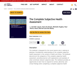 The Complete Subjective Health Assessment The Complete Subjective Health Assessment