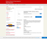 Quantitative Problem Solving in Natural Resources