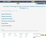 Concepts of Biology by Rice University Textbook Resources for Biology II
