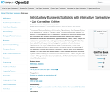 Introductory Business Statistics with Interactive Spreadsheets - 1st Canadian Edition
