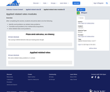 Calculus I Course Content, Applied related rates, Applied related rates modules