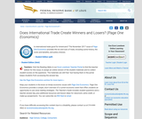 Does International Trade Create Winners and Losers?