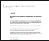 The Open Access Companion to the Canterbury Tales – A new way to learn about old books The Open Access Companion to the Canterbury Tales – A new way to learn about old books