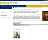 Sexual Orientation and Gender Identity Employment Discrimination