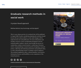 Graduate research methods in social work Graduate research methods in social work
