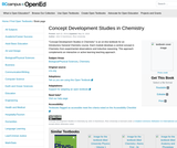 Concept Development Studies in Chemistry