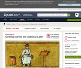 Getting started on classical Latin