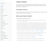A Byte of Python