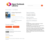 College Trigonometry