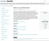 Ethics in Law Enforcement