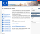 Au Boulot! First-Year French