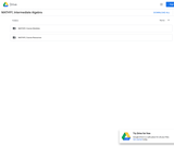 Intermediate Algebra (MATH 9Y)