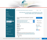 Human Growth and Development: Question Library