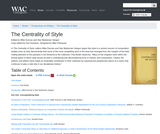 The Centrality of Style