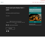 Greek and Latin Roots: Part I – Latin