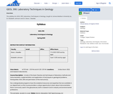 GEOL 390: Laboratory Techniques in Geology