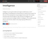 Intelligence
